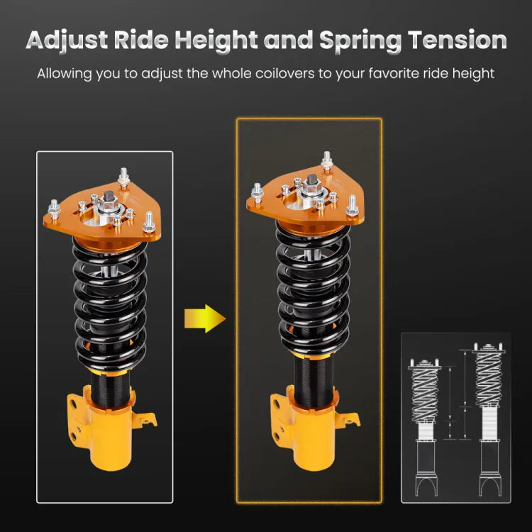 Subaru Impreza 02-07EJ20 EJ25 GDB Adj Height Coilovers Spring strutslowering kit