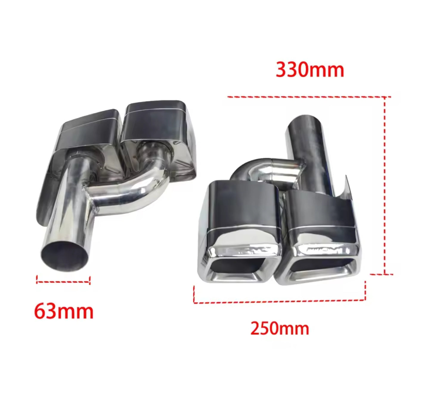 AMG exhaust tips for W204 W212 W222 W218