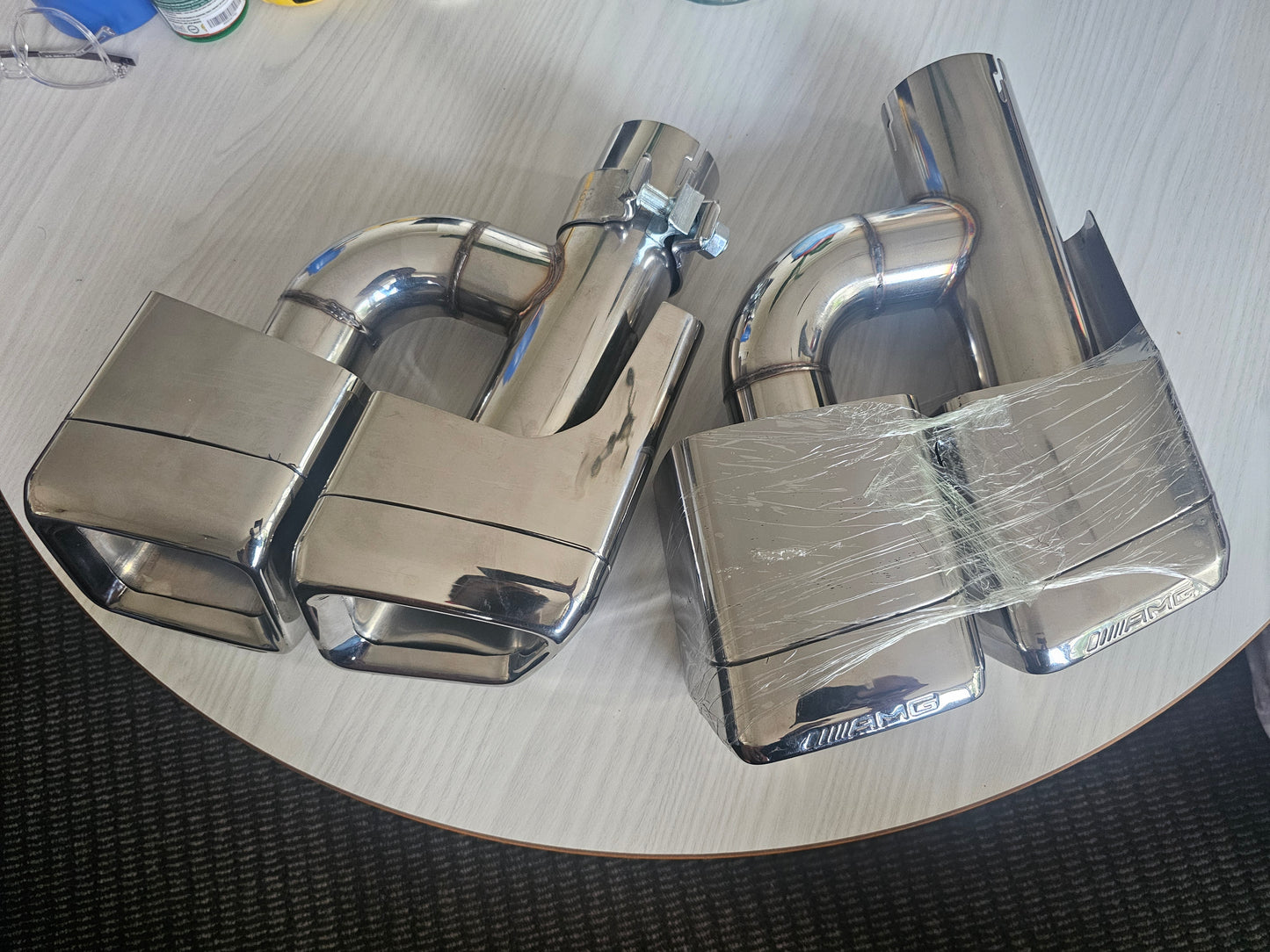 AMG exhaust tips for W204 W212 W222 W218